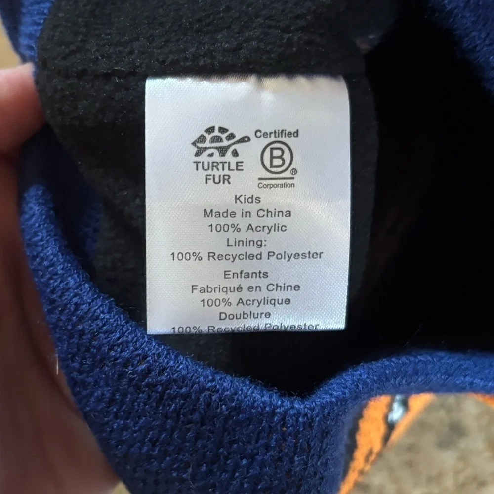 NWT kids Turtle Fur Rawzy Beanie sz 3-6 yrs
